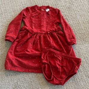 Carter's Red Baby Outfit with Sparkly Dots